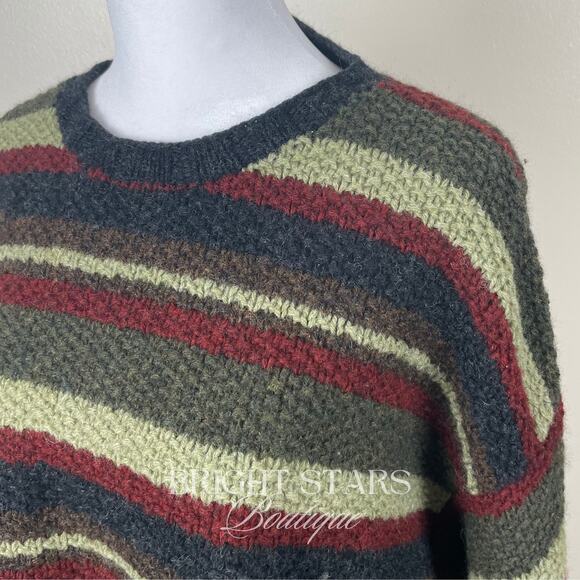Extremely Rare Stripe Sweater ASO Joey Tribbiani Friends 90s Striped Crew Neck - Picture 8 of 10